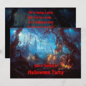 Uitnodiging voor Halloween Party (Voorkant / Achterkant)