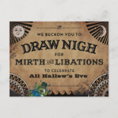 Uitnodiging voor Halloween Party | Egyptische esth (Voorkant)