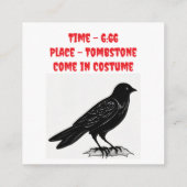 Uitnodiging voor Halloween Party Informatiekaartje (Achterkant)