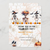 Uitnodiging voor Halloween Party - Spooktacular Pa (Voorkant / Achterkant)