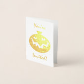 Uitnodiging voor Halloween Party | Spooky Pumpkin  (Voorkant)