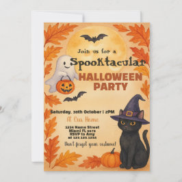 Uitnodiging voor Halloween Party | Vliegende vleer