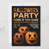 Uitnodiging voor Halloween Pumpkin Party (Voorkant)