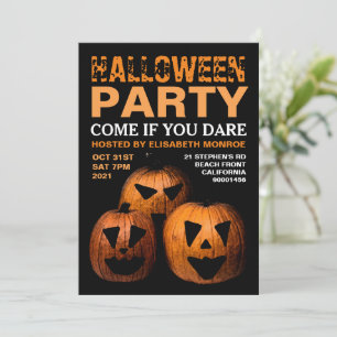 Uitnodiging voor Halloween Pumpkin Party