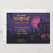 Uitnodiging voor Halloween Pumpkin Party (Voorkant)