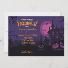 Uitnodiging voor Halloween Pumpkin Party