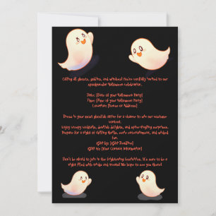 Uitnodiging voor Halloween Pumpkins