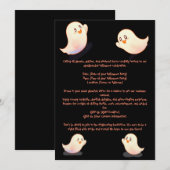 Uitnodiging voor Halloween Pumpkins (Voorkant / Achterkant)