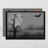 Uitnodiging voor Halloween, Trouwdag, Sweet Sixtee (Voorkant / Achterkant)