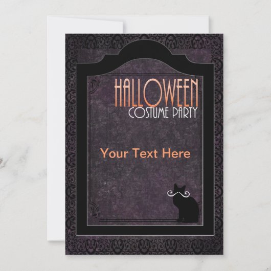 uitnodiging voor halloween verkleedfeest (Voorkant)