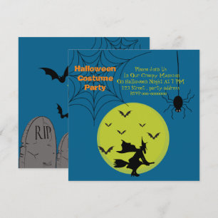 Uitnodiging voor Halloween verkleedfeest