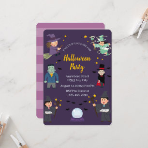 Uitnodiging voor Halloween verkleedfeest