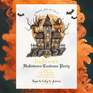 Uitnodiging voor Halloween-verkleedfeest Geheime