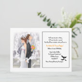 Uitnodiging voor Halloween Wedding (Staand voorkant)