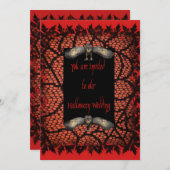 Uitnodiging voor Halloween Wedding (Voorkant / Achterkant)