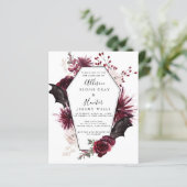 Uitnodiging voor Halloween Wedding (Staand voorkant)