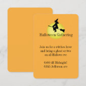 Uitnodiging voor Halloween Witch (Voorkant / Achterkant)