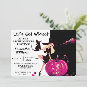 Uitnodiging voor Halloween Witch Bachelorette