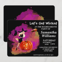 Uitnodiging voor Halloween Witch Bachelorette