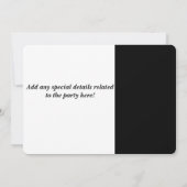 Uitnodiging voor Halloween Witch Bachelorette (Achterkant)