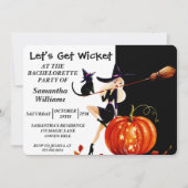 Uitnodiging voor Halloween Witch Bachelorette (Voorkant)