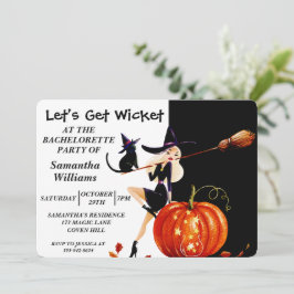 Uitnodiging voor Halloween Witch Bachelorette