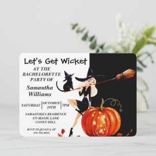 Uitnodiging voor Halloween Witch Bachelorette