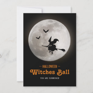 Uitnodiging voor Halloween Witches Ball Party