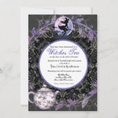 Uitnodiging voor Halloween Witches Tea Party (Voorkant)