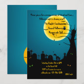 Uitnodiging voor Halloween-zorg (Voorkant / Achterkant)