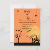 Uitnodiging voor Halloweenfeest (Voorkant)