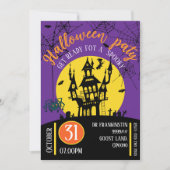 Uitnodiging voor Halloweenfeest (Voorkant)