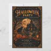 Uitnodiging voor Halloweenfeest  (Achterkant)