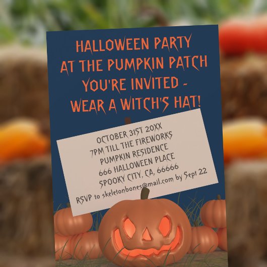 Uitnodiging voor Halloweenfeest op het Malse Pompo