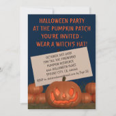Uitnodiging voor Halloweenfeest op het Malse Pompo (Voorkant)