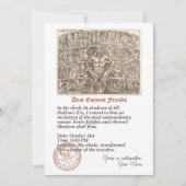 Uitnodiging voor Halloween's etherische verplichti (Voorkant)