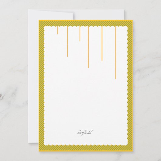 Uitnodiging voor hangende bladeren (Achterkant)