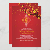 uitnodiging voor hangende lantaarn (Voorkant / Achterkant)