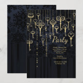 Uitnodiging voor hangende sleutels (Voorkant / Achterkant)