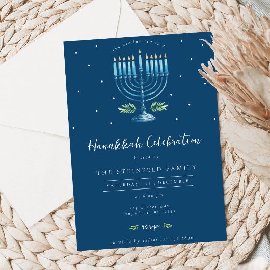 Uitnodiging voor Hanukkah-viering