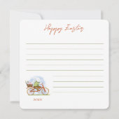 Uitnodiging voor Happy Easter. groet (Achterkant)