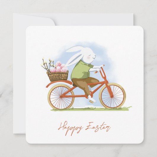 Uitnodiging voor Happy Easter. groet (Voorkant)