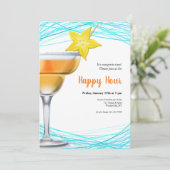 Uitnodiging voor Happy Hour (Staand voorkant)
