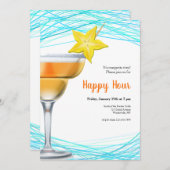 Uitnodiging voor Happy Hour (Voorkant / Achterkant)