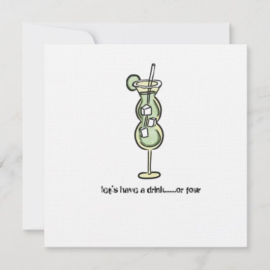 Uitnodiging voor happy hour (Voorkant)