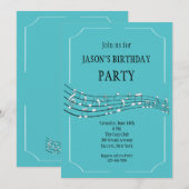 Uitnodiging voor Happy Notes (Voorkant / Achterkant)