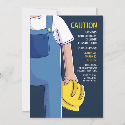 uitnodiging voor hard Pet (Voorkant)