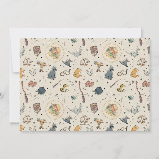 Uitnodiging voor Harry Potter babyfeestje (Achterkant)