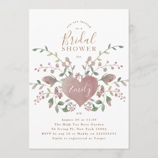  uitnodiging voor hart en bloemen (Voorkant)