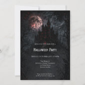 Uitnodiging voor Haunted Castle Halloween-feest (Voorkant)